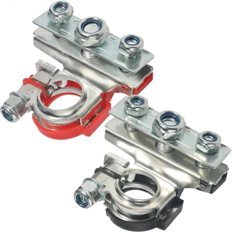 

Car Battery Terminal Three-Wire Column with Anti-Losening Nut Connectors for Ships Automobiles Electric Bikes & Motorcycles