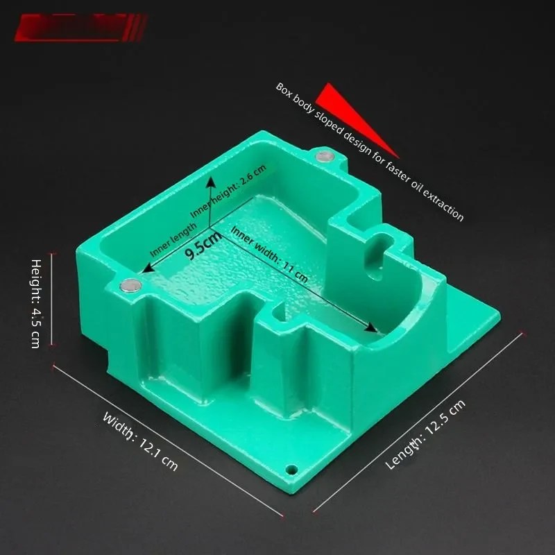 Leather Edge Sealing Box with Oil Roller Applicator Handmade DIY Craft Tool for Leather Edge Dye Paint Repair Finishing
