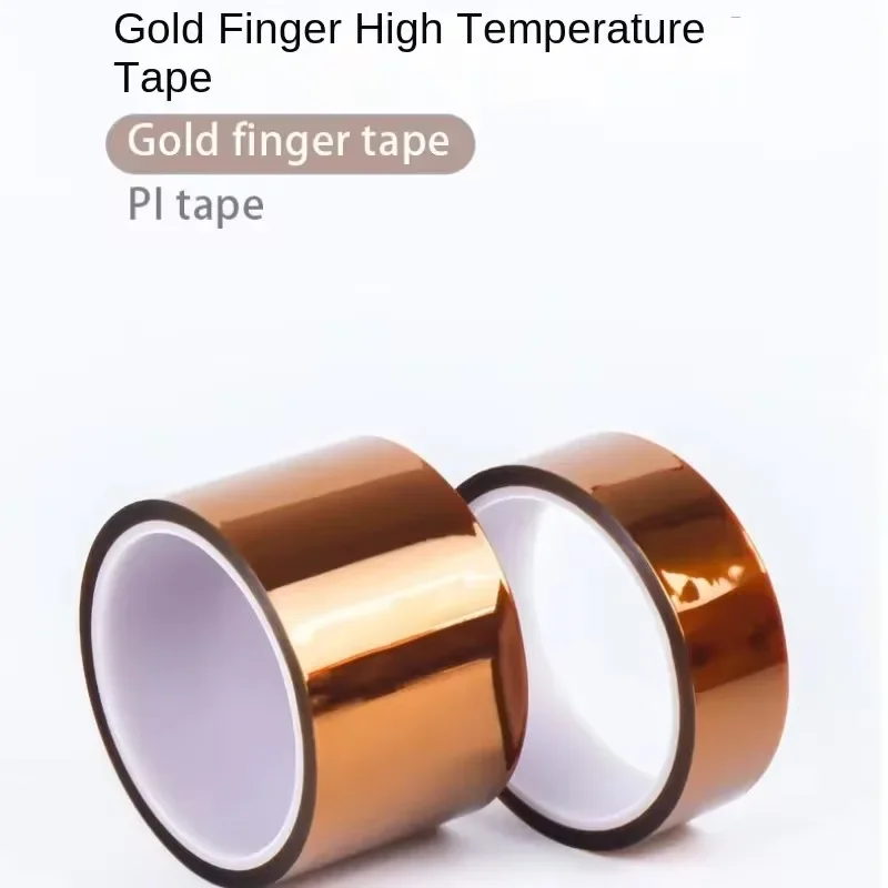 33M Gold Finger Brown High Temperature Resistant Tape, Lithium Battery Insulation High Temperature Tape