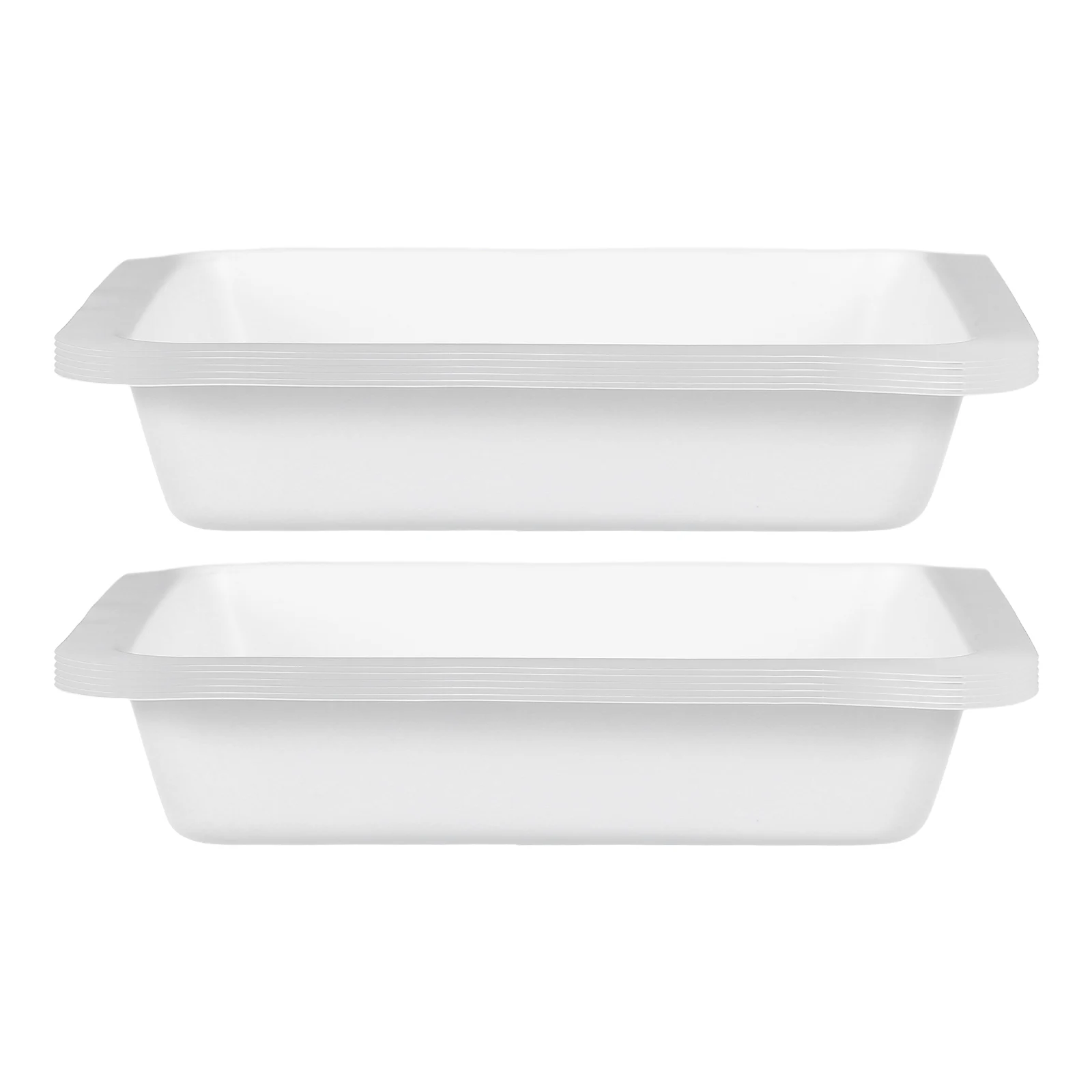 

10 Pcs Plastic Weighing Pan Boats Dish Measuring Trays Lab Dishes Kitchen Supply