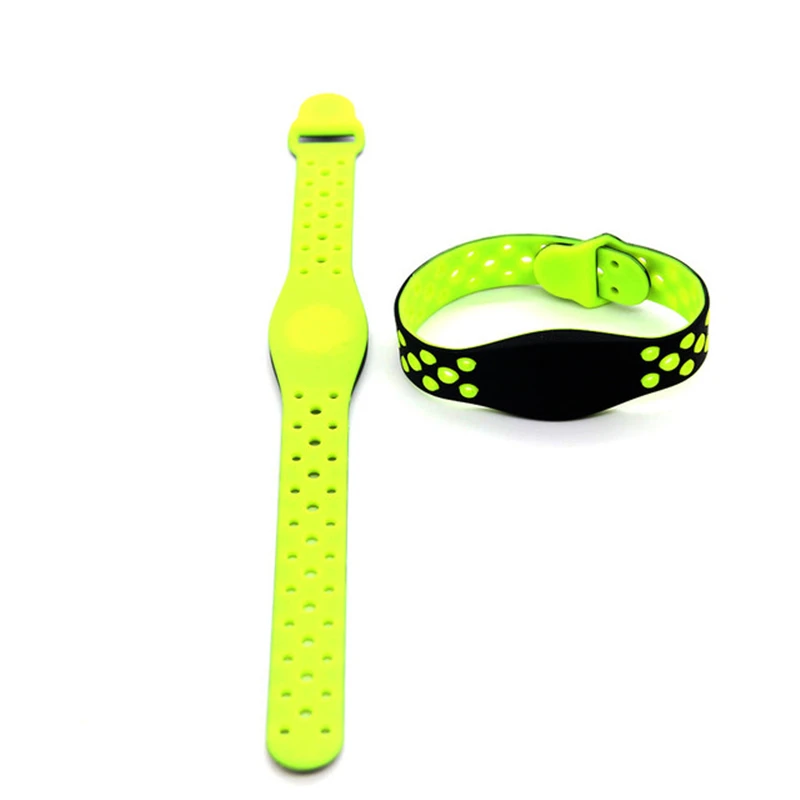 

1Pcs Smart 13.56Mhz IC RFID NFC M1 MF S50 Read Only Adjustable Waterproof Soft Wristband Silicone Bracelets 1K Key Keyfob Card