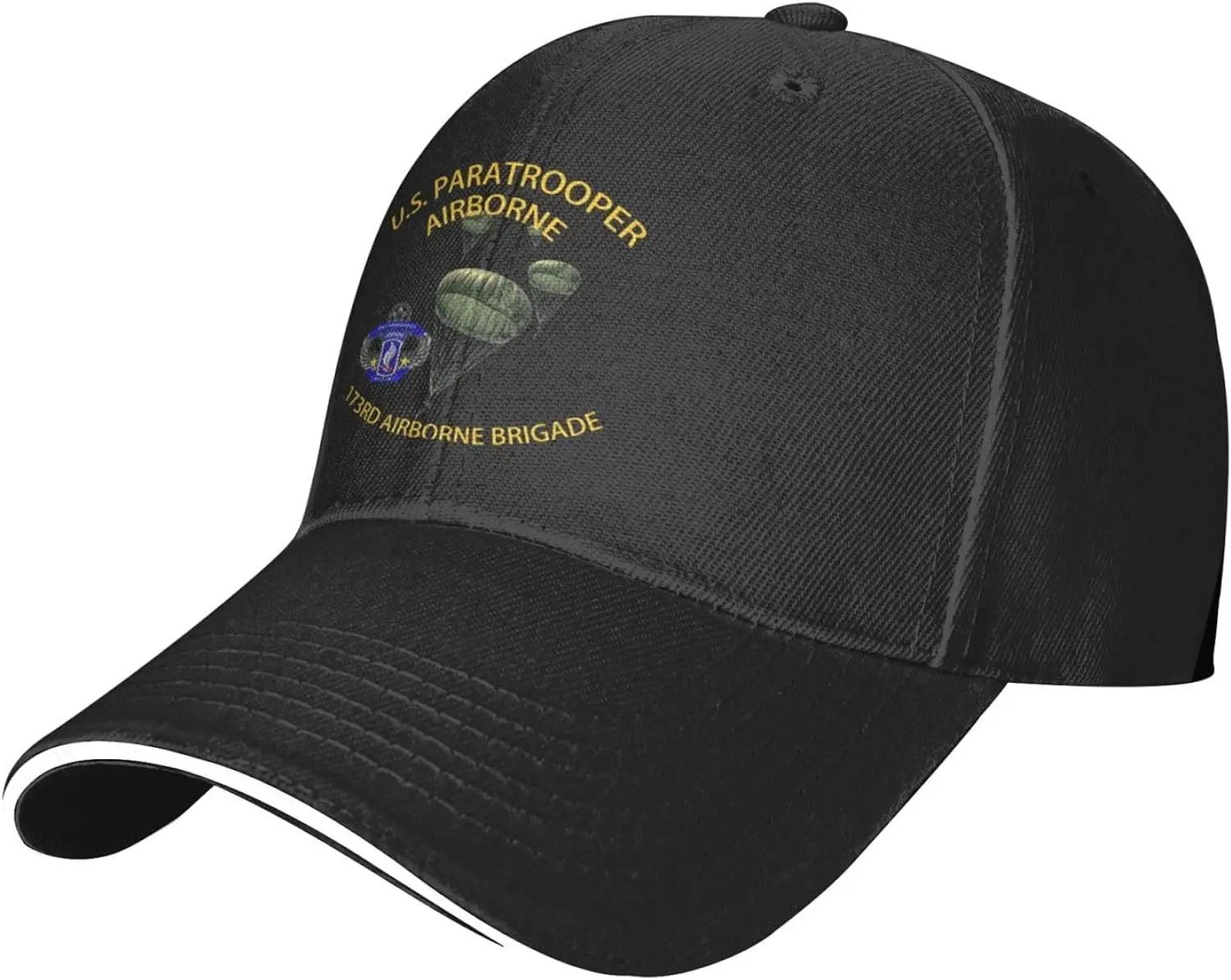 Us Paratrooper 173-rd Airborne Brigade Premium Regulowana czapka z daszkiem dla mężczyzn i kobiet - sporty na świeżym powietrzu, ochrona przed