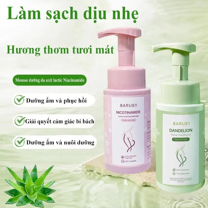 Nicotinamide Care Mousse Mild Herbal Lactic Acid Intimate Wash Natural Deodorize Gentle Non Irritating Care
