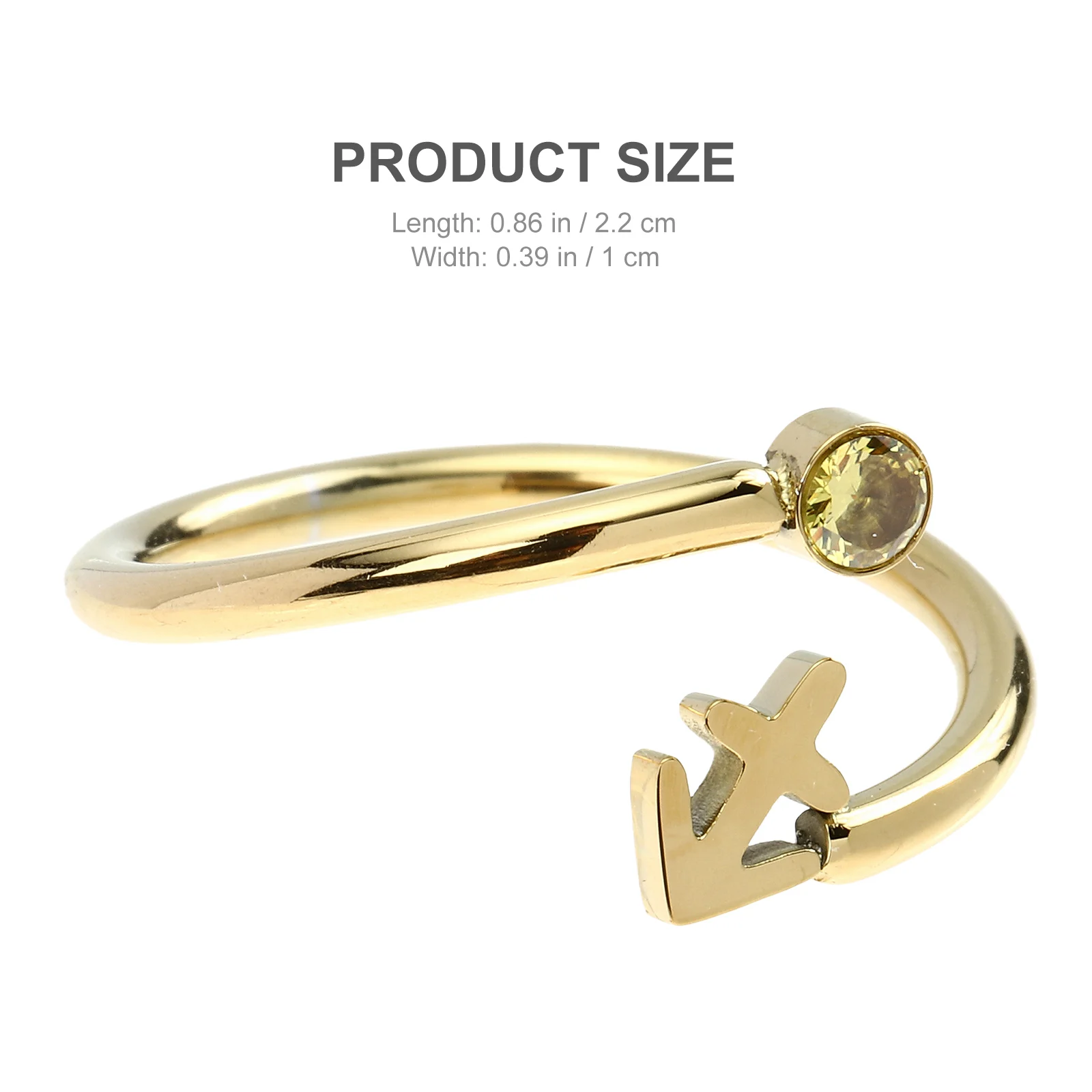

Ring Finger Rings Open Adjustable Birthstone Jewelry Retro for Men Women Teen Girl Gift