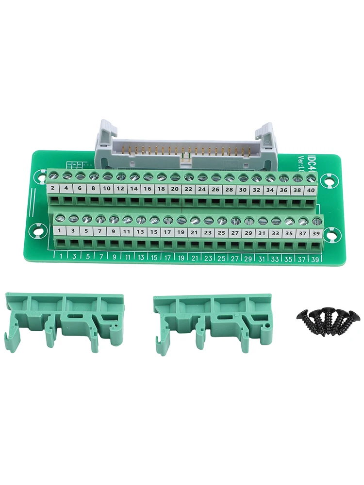 PLC Connector IDC40P-B For DIN Rail Installation 36V Voltage Rating DIN Rail Mounting Compatible With IDC 10P-64P