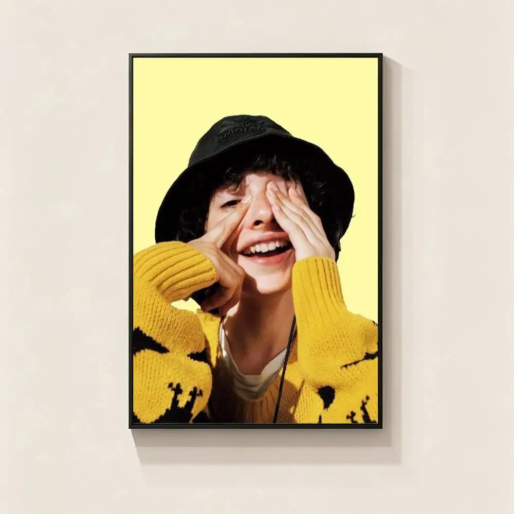 finnS-N Young Actor W-wolfhard Poster Picture Canvas Painting Wall Art Home Decoration Print For Living Room Decor