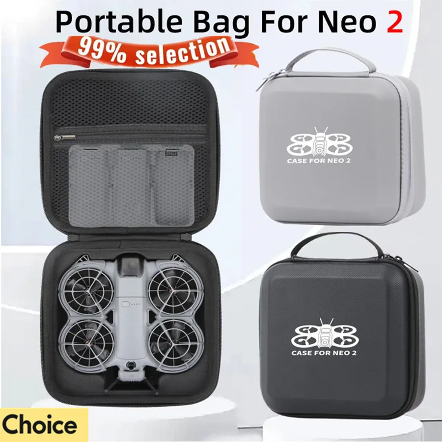 Para dji neo 2 controle remoto portátil caso caixa de transporte bolsa para dji neo à prova poeira bolsa ombro único drone acessórios