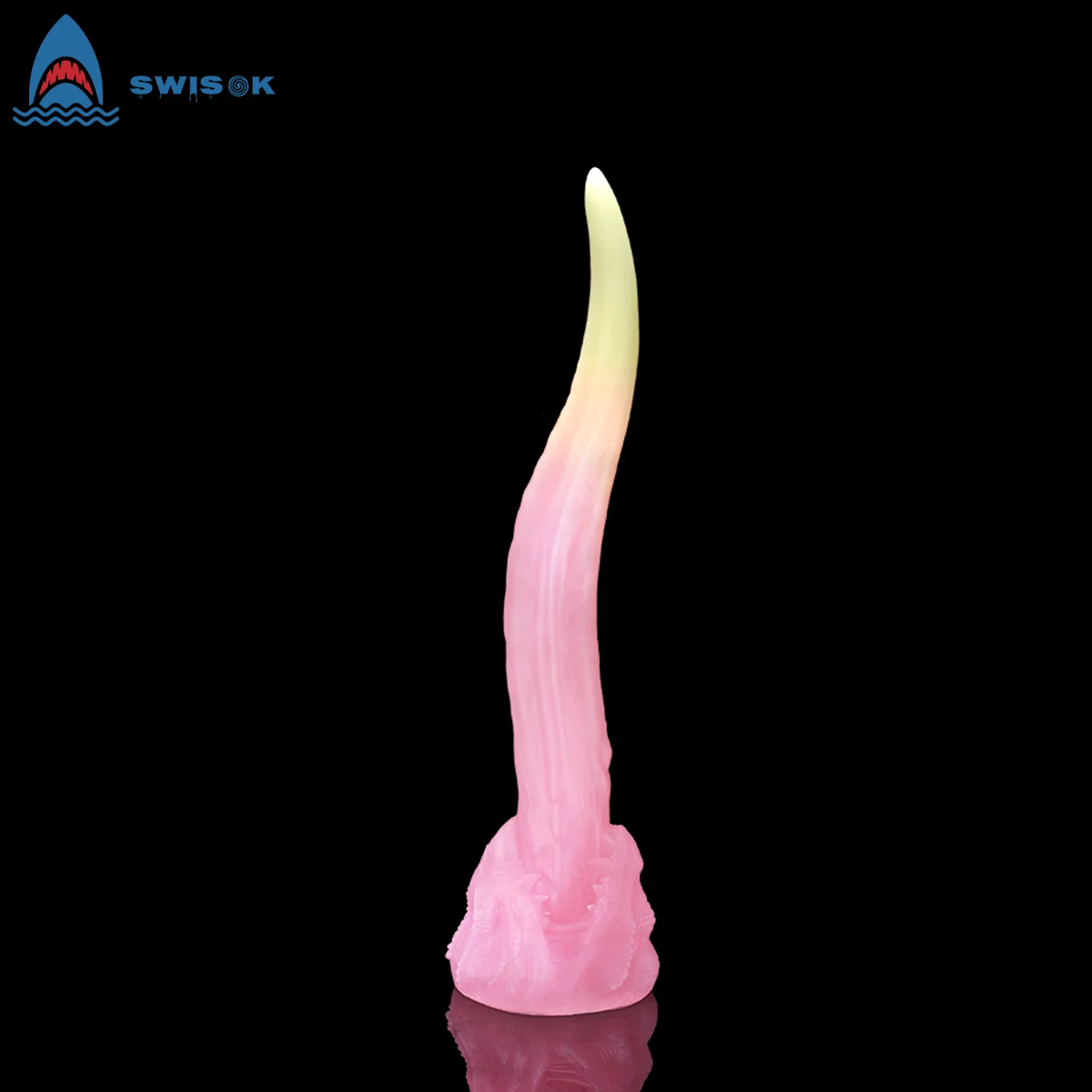 

SWISOK 42CM Long Fantasy Tongue Licking Dildo G-spot Stimulate Cock Penis Dildo Giant Platinum Silicone Sex Toys For Women Men