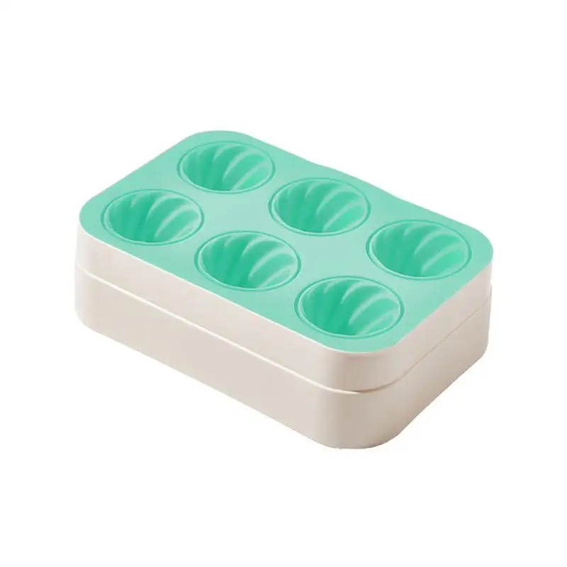 Małe foremki do lodów Urocze małe foremki do budyniu Popsicle Maker z 6-wgnieniami Letnie smakołyki Materiały do robienia Wbudowany kroplówka Tra