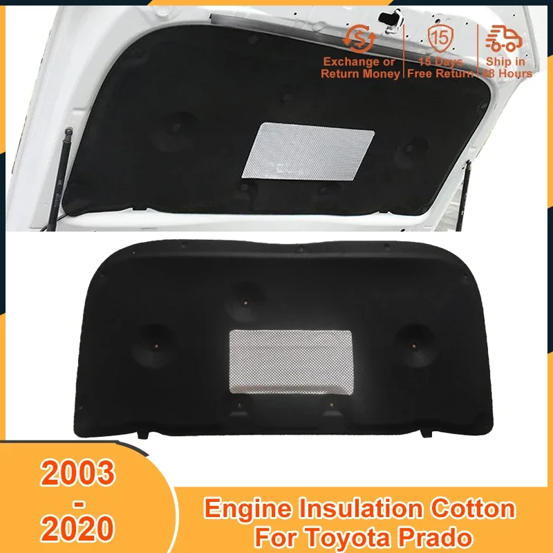 

2003-2020 Heat Sound Insulation Cotton Pad for Toyota Prado 2009 2010 2011 2012 2013 2014 2015 2016 2019 Accessories Soundproof