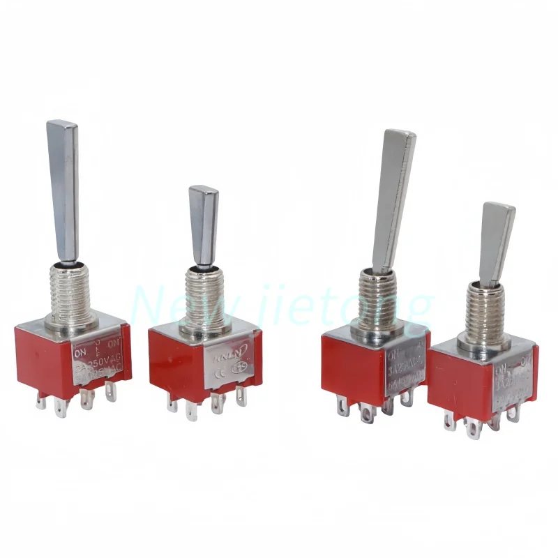 1pc Flat Handle 6mm Panel Mount Mini Toggle Switch 3/6Pins 2/3 Positions ON OFF ON Locking Momentary RC Model Remote Controlller