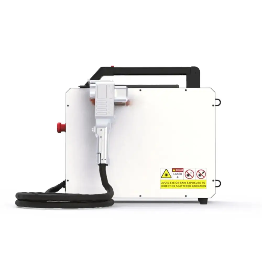 50W 100W Portable Handheld Pulse Type Fiber Laser Cleaning Machine With Backpack, Pulsed  Laser Cleaning Machine
