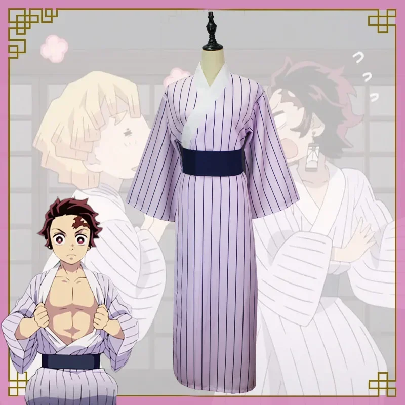 

Adult Anime Cosplay Kamado Tanjirou Men Kimono Costume