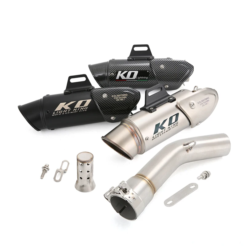 

Slip On For Yamaha FZ1 FZ1N Any Year Motorcycle Exhaust System Mid Link Pipe Stainless Steel Muffler With DB Killer Tail Escape