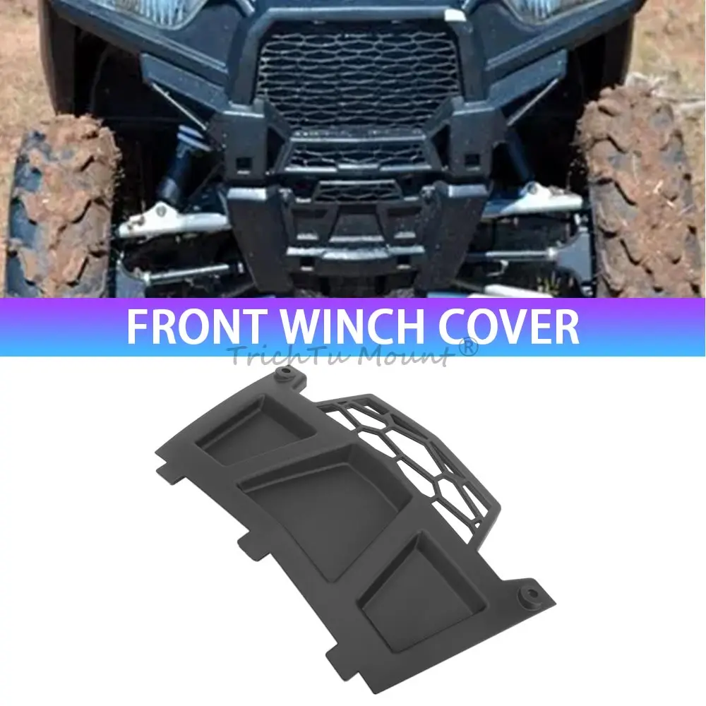 1pc-utv-black-front-winch-cover-for-polaris-rzr-xp-trail-s-4-900-1000-turbo-eps-fox-xc-2014-2021-waterproof-protective-shield