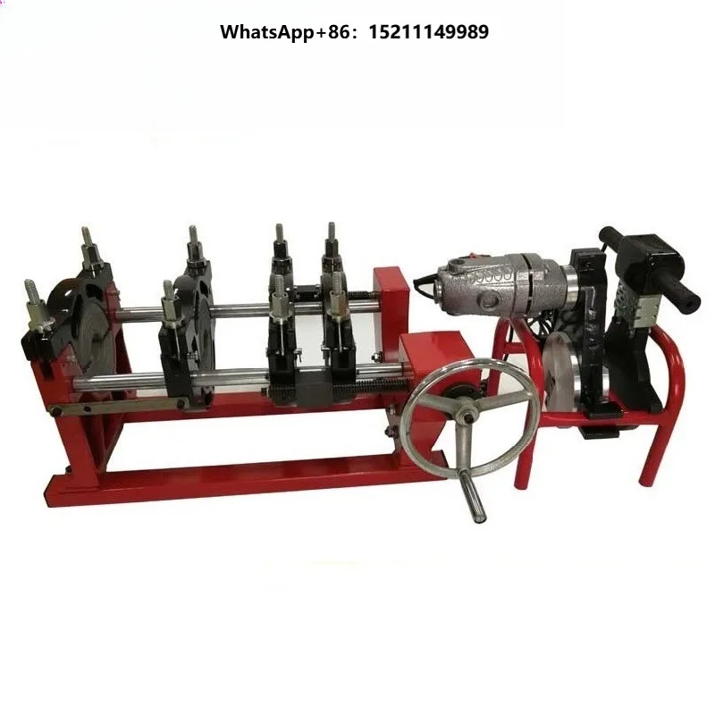 Manual 50-160mm HDPE PP PVF Pipe Butt Fusion Machine Bolt Drive 4 Clamps Butt Welders