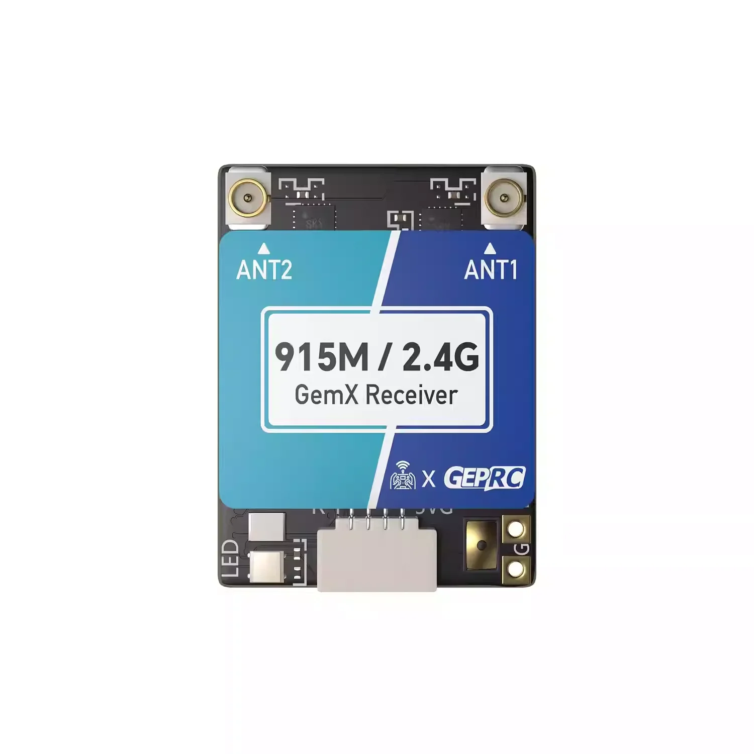 BoMaSGEPRC ELRS 915M/2.4G GemX Gemini Dual Frequency Receiver 100mW LR1121 ESP32 TCXO Receiver For RC Drone FPV DIY