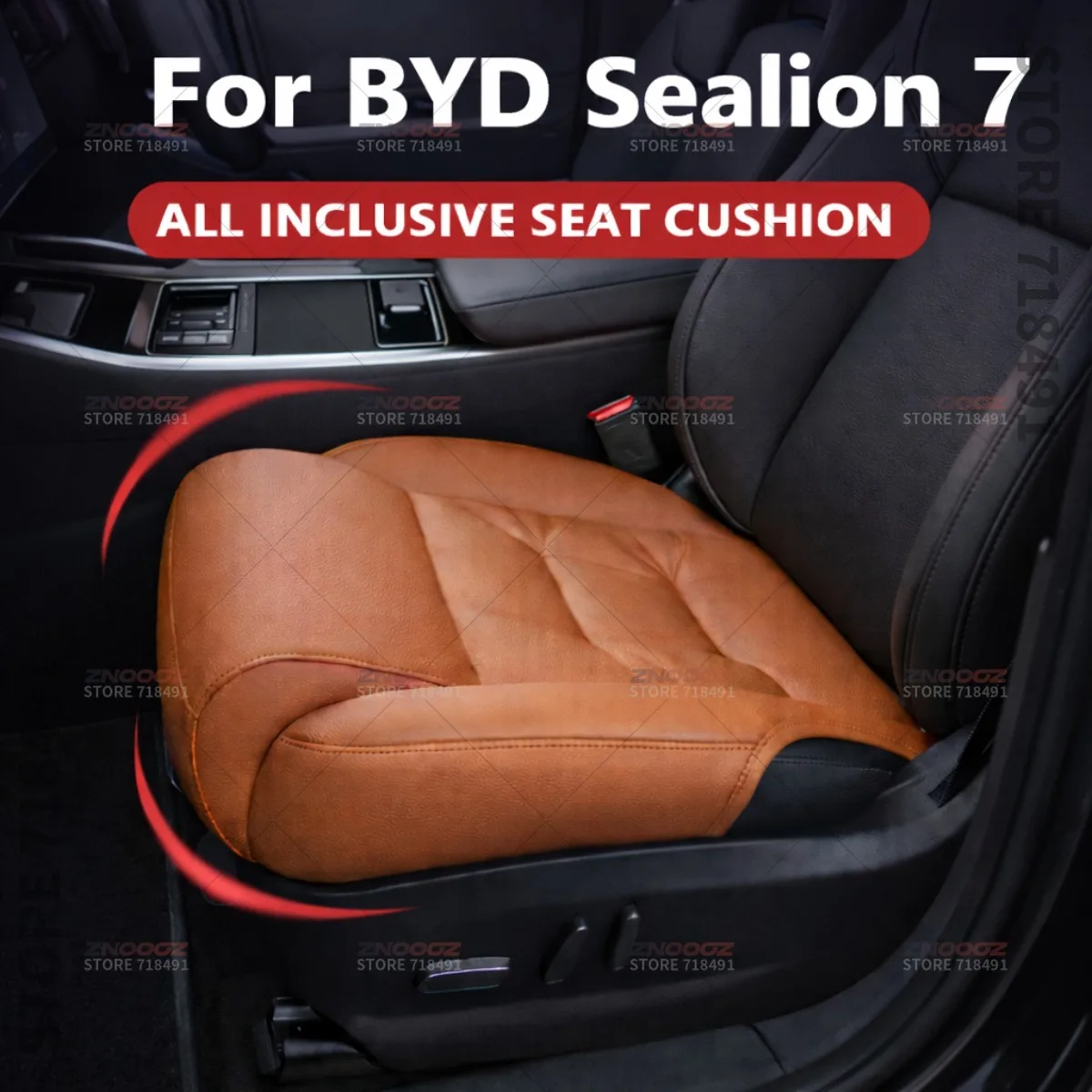 

Подушка-удлинитель для поддержки ног в сиденье автомобиля BYD Sealion 7, накладка на сиденье из пены с эффектом памяти, аксессуары для интерьера