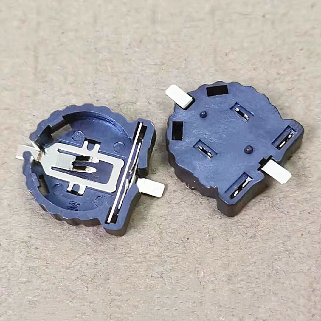 10pcs/lot CR1220 SMD Battery Holder 3V BS-1220-2 / CR1220 Resistant SMD Battery Box