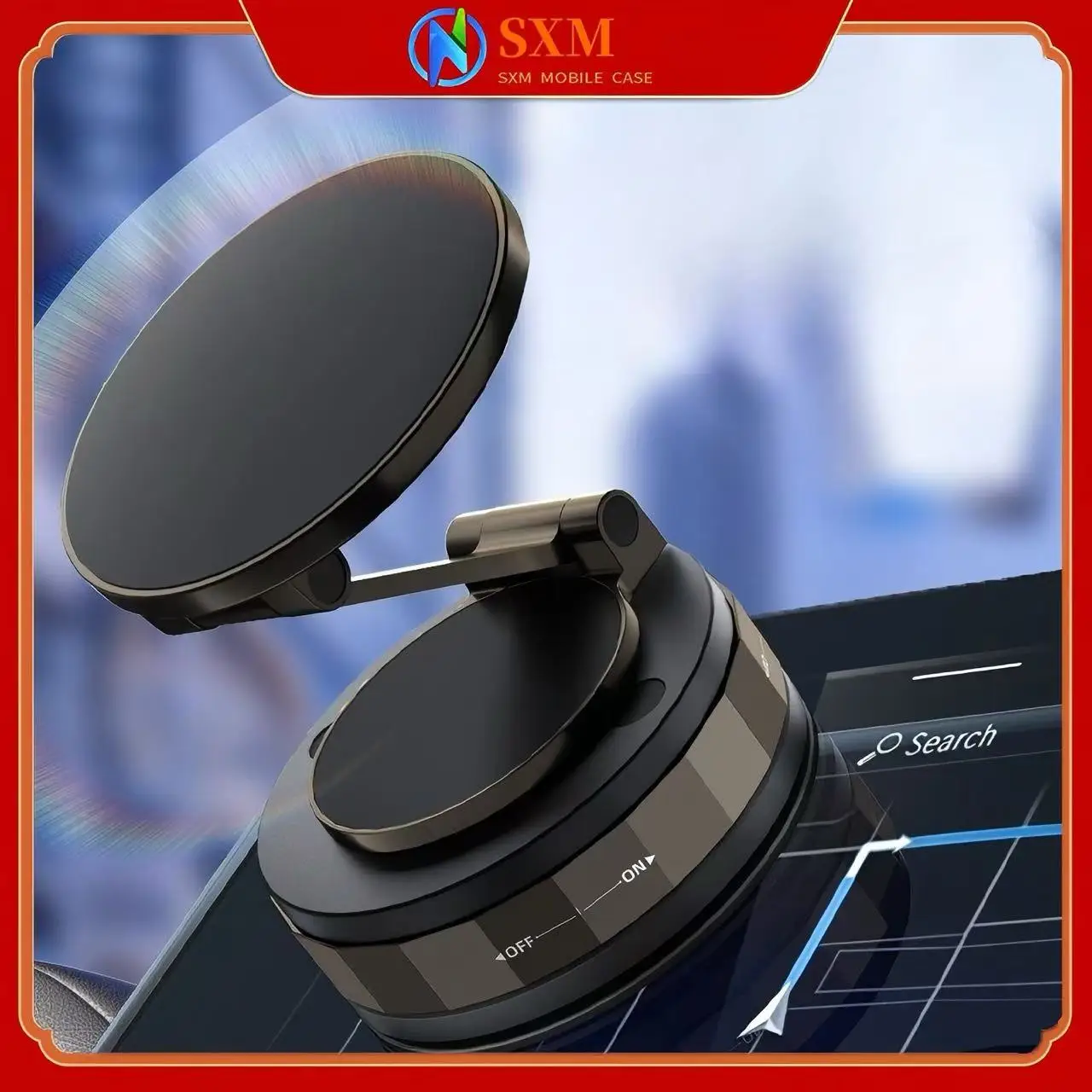 

Car mobile phone holder, car magnetic navigation bracket, multi-functional, foldable, portable, strong magnetic suction
