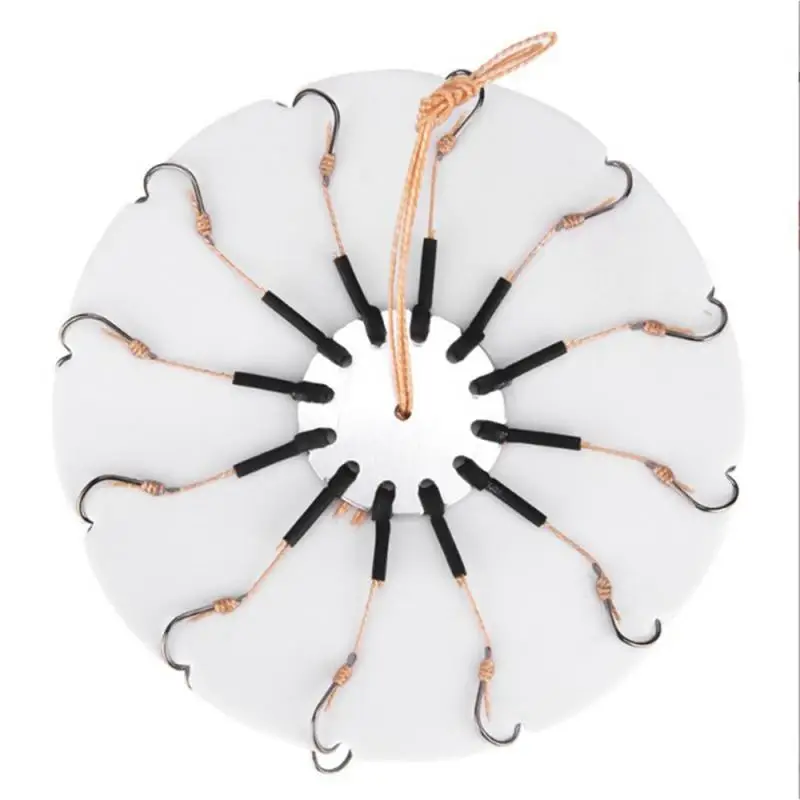 الكثير من خطافات الصيد لطعم سمك الشبوط ، مجموعة من الخطافات مع خط الصيد ، مضاد للانفجار ، خط pe مع خرطوم ، خطافات الكربون الصلب