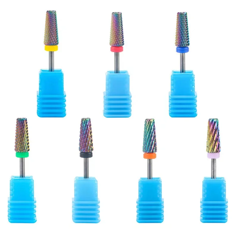 7 PCS Dental Color Coated Tungsten Steel Polishing Holder Drill Tools/Nail Removal Polishing Holder Materials