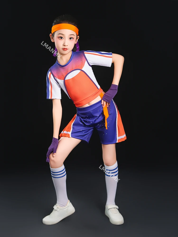 Cheerleading costume for children's aerobics competition performance during the graduation season of June 1st