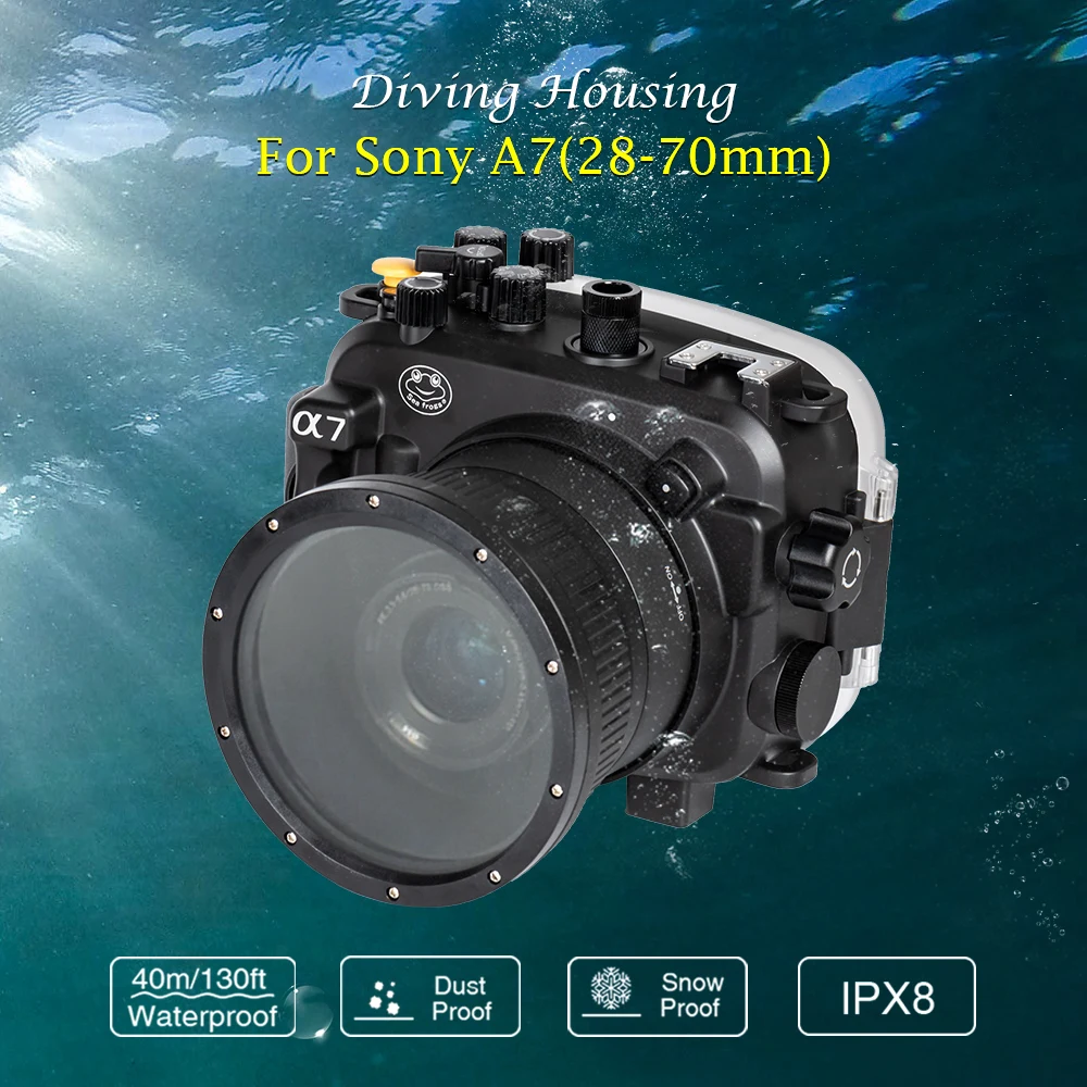 Scuba Diving Camera Case Cover For Sony A7 Underwater Photography Equipment Waterproof Camera Housing