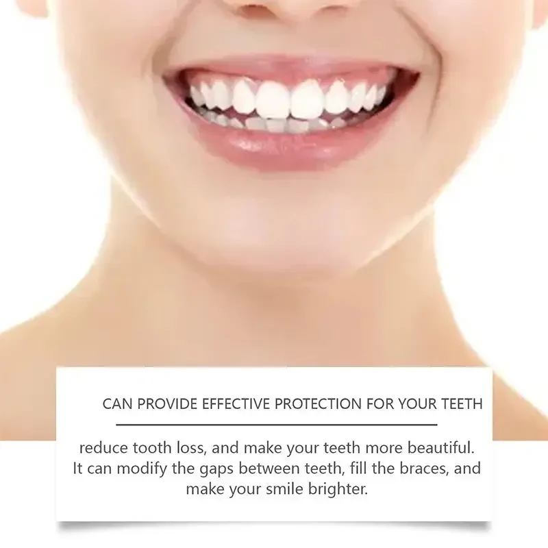 Kit in silicone Protesi Fodere in silicone Kit per protesi morbida Kit per protesi morbida Denti Set superiore e inferiore Facile da usare Cura dei denti