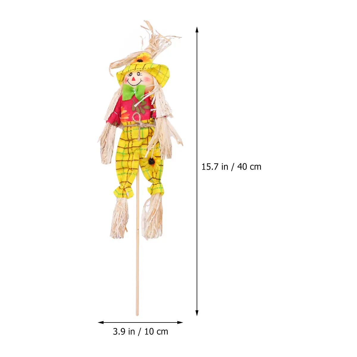 3Pcs Exquisite Scarecrow Pumpkin Ornaments Halloween Decoration Set Stylish Cute Face Costume Design for Home Classroom Party