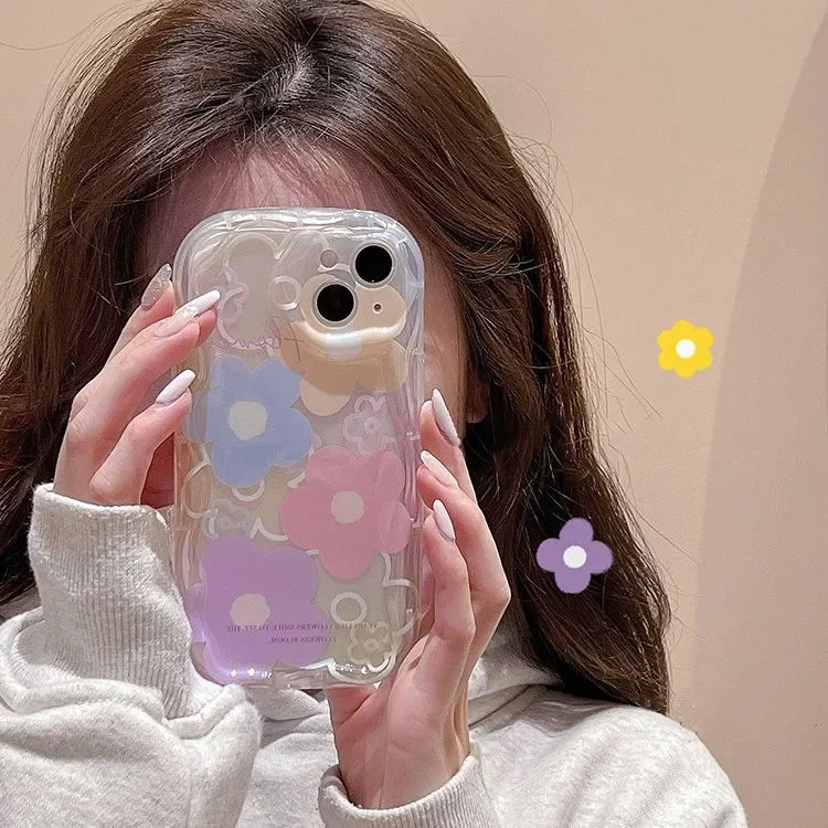 Phone Case for Xiaomi Mi 11 Lite 5G NE 12T 12 Lite 14 POCO F6 M6 X6 X5 Pro F3 F4 M3 M4 X4 GT X3 NFC Flower Soft Clear TPU Cover