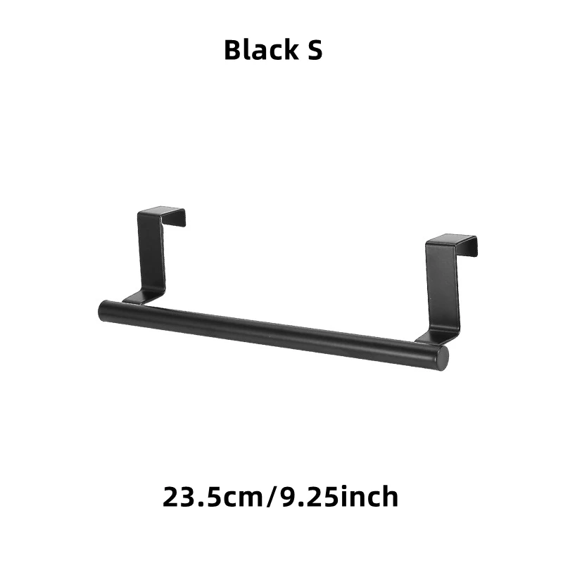 1/2 stuks handdoekenrek boven deur handdoekstang hangende houder roestvrij staal badkamer keukenkast wit zwart handdoekdoek plank hanger