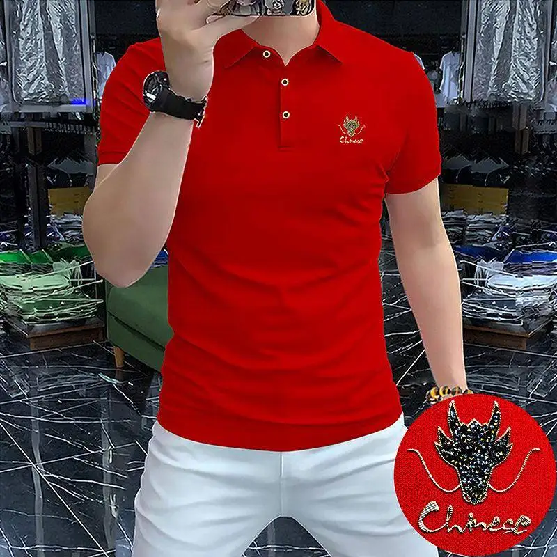 

2024 New Men's Short Sleeve Shirt Fashionable Comfortable Casual Breathable Turn-down Collar Lightweight Summer Cotton
