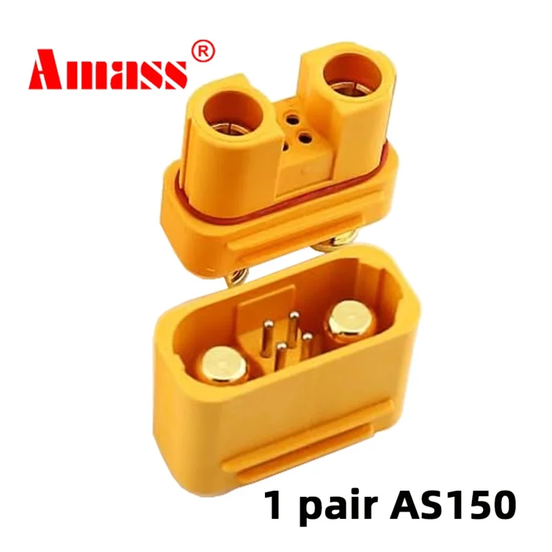 Amass AS150U Plug High DC Current Connector Banana Head Anti-Spark with Signal Pin Lithium Battery Waterproof Socket Parts