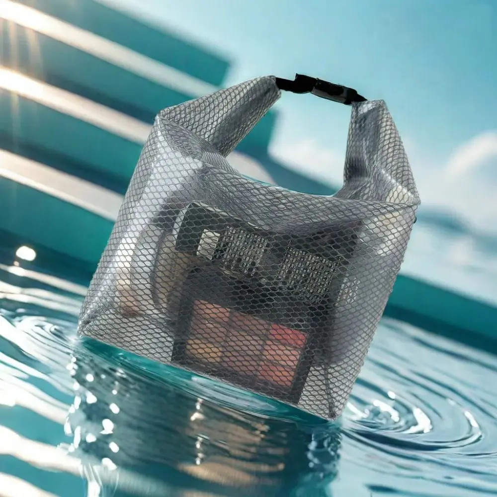 Portable Waterproof Large Clear Tote Bag Handle Large Capacity PVC Handbag Lightweight Fashion Cosmetic Storage Pouch Toiletry