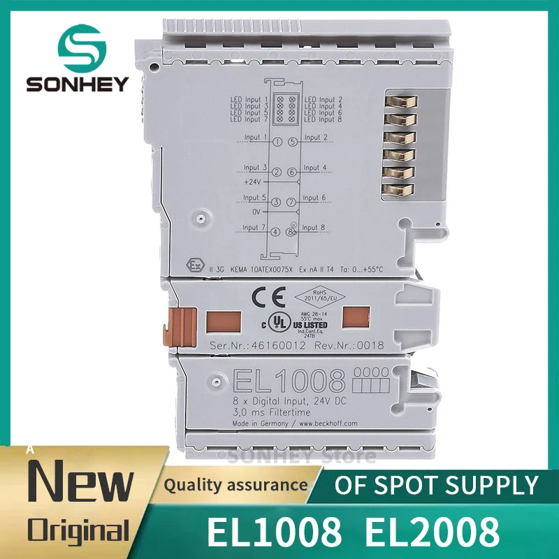 

Совершенно новый оригинальный цифровой модуль BECKHOFF EL1008 EL2008 Beifu