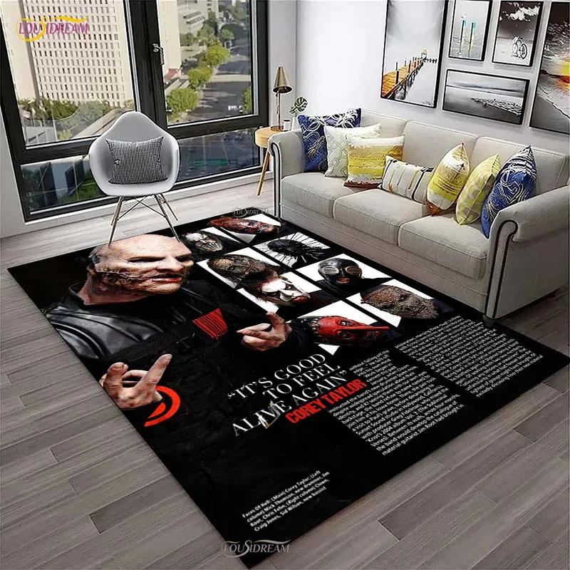 HEAVY-METAL-BAND-S-SLIPKNOT UnSlip Carpet for Bedroom Living Room Playroom Sofa Rug,Kitchen,Door,Prayer Floor Mat Gift Alfombra