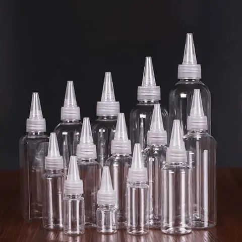 Bilashmart Wholesale 5ml-500ml Tip Transparent Plastic Tip Transparent Plastic Bottle Emulsion Extrusion Bottling Spot PET Empty Bottles