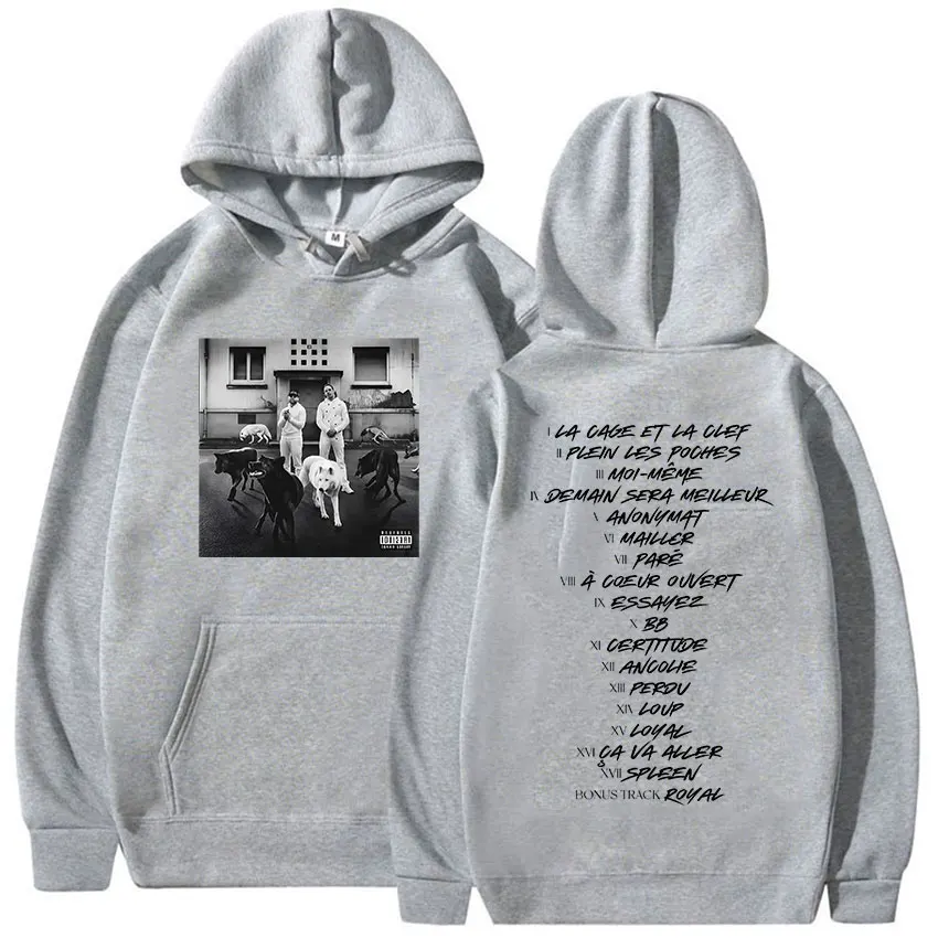 ألبوم جولة مغني الراب Djadja & Dinaz 2025 جرافيك هودي ملابس رجالي الهيب هوب المتضخم البلوز موسيقى الروك البوب كم طويل مقنع