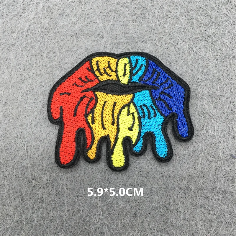 Parche bordado Punk MOLLE – Apliques termoadhesivos tácticos - imagen 4