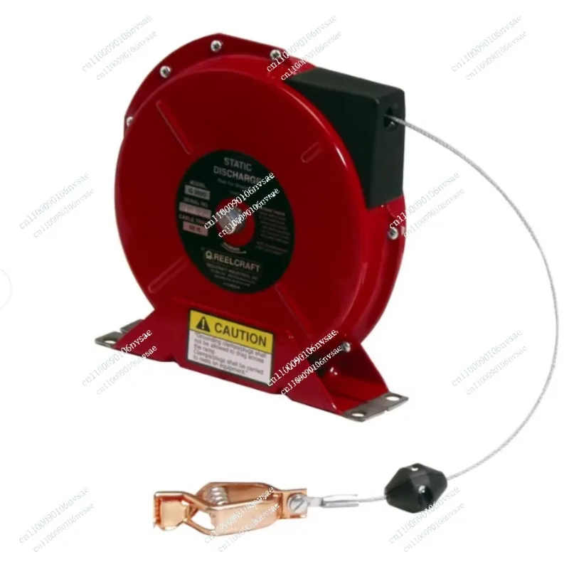 Cord Reel Antistatic Aids Electrostatic Discharge Hose Reel Copper Wire High Quanlity Garage Antistatic Reel Static Grounding