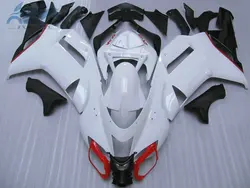 High quality full fairing kits for Kawasaki Ninja 2008 2007 636 ZX6R ABS plastic motorcycle body fairings set white ZX 6R 07 08