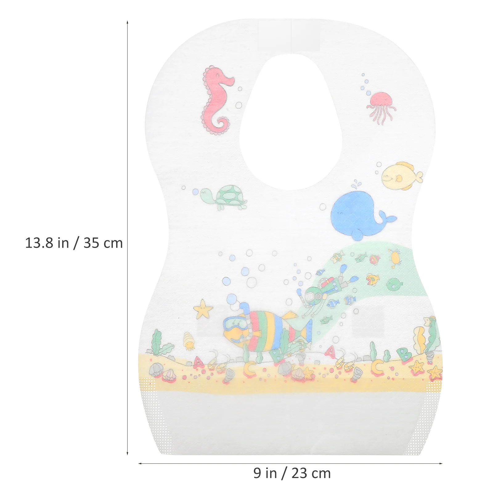 40 Pcs Disposable Bib Baby Meal Apron to Weave Toddler Kids Feeding Non-woven Fabric Release Paper Smock for Eating