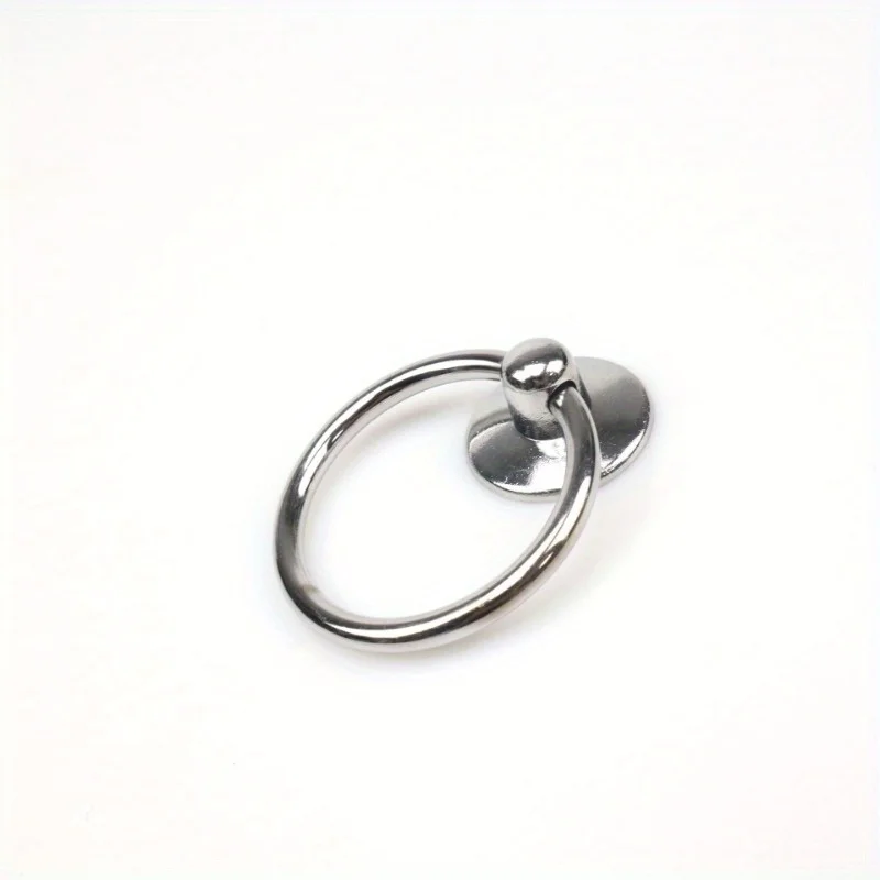3pcs Circular Handle Pull, Dressing Table Drawer Knob Cabinet Door Pull Ring Handle with Hanging Ring, Furniture Hardware