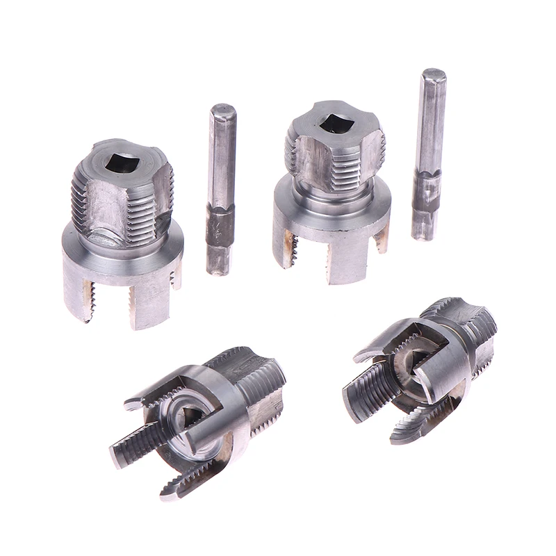 1/2 "3/4" PPR Threader Integrado Ferramenta de Rosqueamento de Tubo Externo Interno Broca Elétrica Compatível Kit de Tuberância de PVC