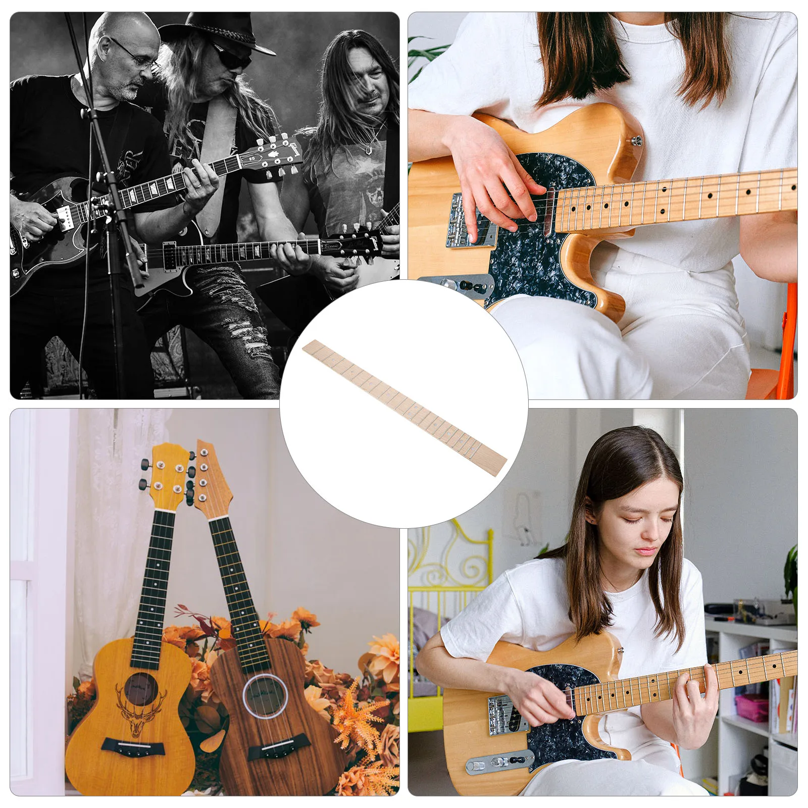 

Electric Guitar Fretboard Classical Bridge Maple Neck Plate Parts and Accessories