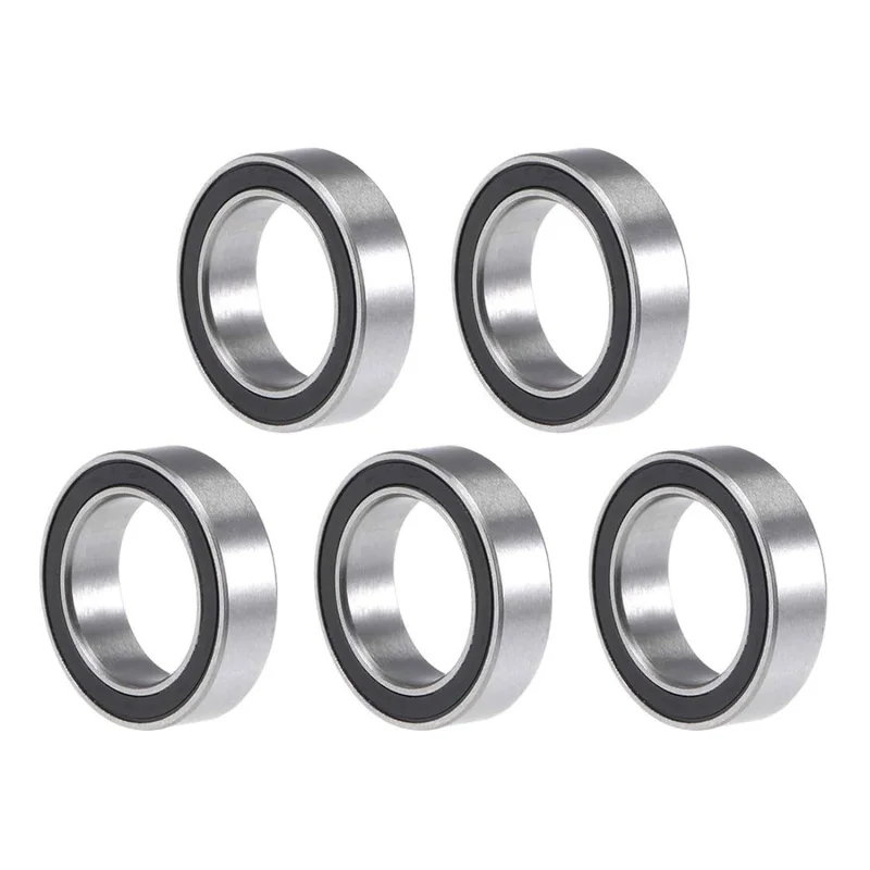 5 ชิ้น 6805-2RS ตลับลูกปืนเม็ดกลมร่องลึก, 25 มม. x 37 มม. x 7 มม. ตลับลูกปืนอุตสาหกรรมแบบปิดผนึกสองชั้น, ตลับลูกปืนสเก็ตบอร์ดเหล็กโครเมียม