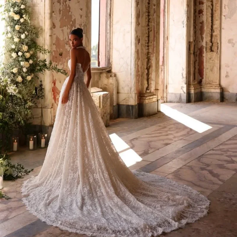 Customized Shiny luxury satin ivory Ball Gown Royal Wedding Dresses Sweetheart decal Long tail Made robes De mariée image 3