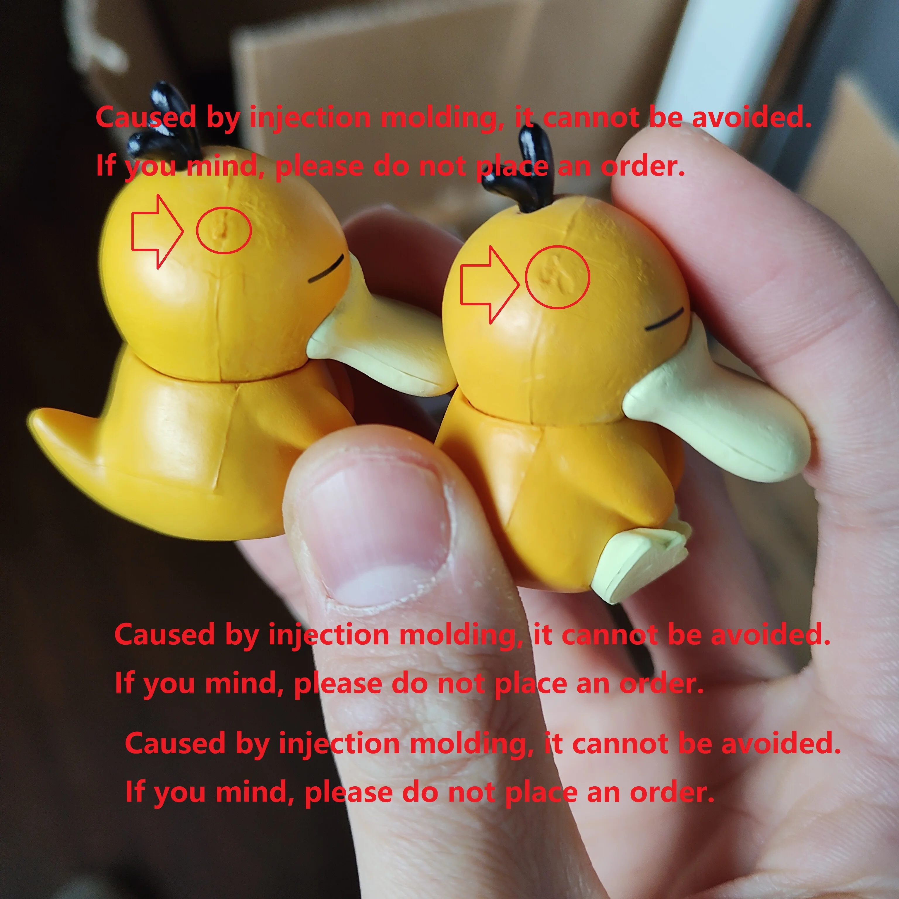 Pokemon 6pcs/set Pikachu Psyduck Gengar Jigglypuff Gonbe Slowpoke Shoulder To Shoulder Sleep Cute Model Doll Action Figure Toys