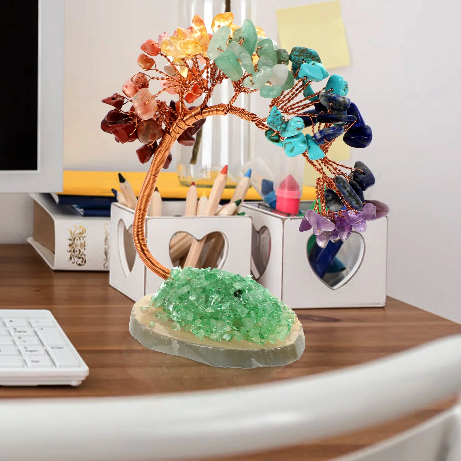 

Crystal Life Trees Exquisite Desktop Decor Premium Material Unique Fashionable Home Adornment Creative Gift